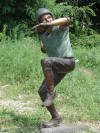 Boy Throwing Football bronze